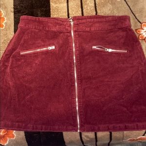 Maroon skirt